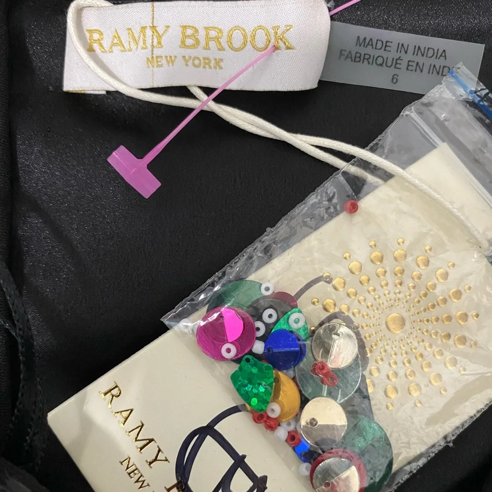 NWT Ramy Brook Anastasia Strapless Sequin Mini Dress Size 6 - Picture 7 of 8